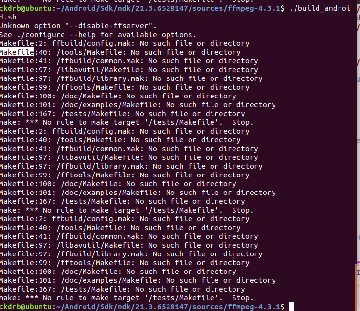 how to make a build_script for ffmpeg library in android? Stack Overflow