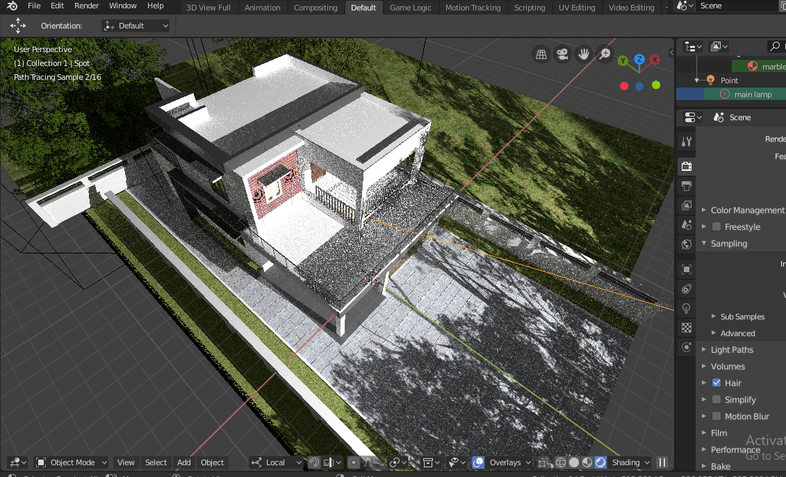 rendering make an object exclude a light source in cycles Blender