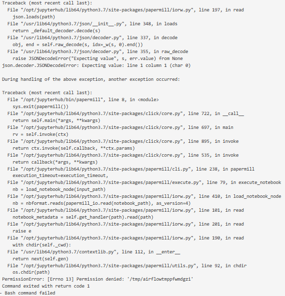 python Apache Airflow, Papermill and custom kernels Stack Overflow
