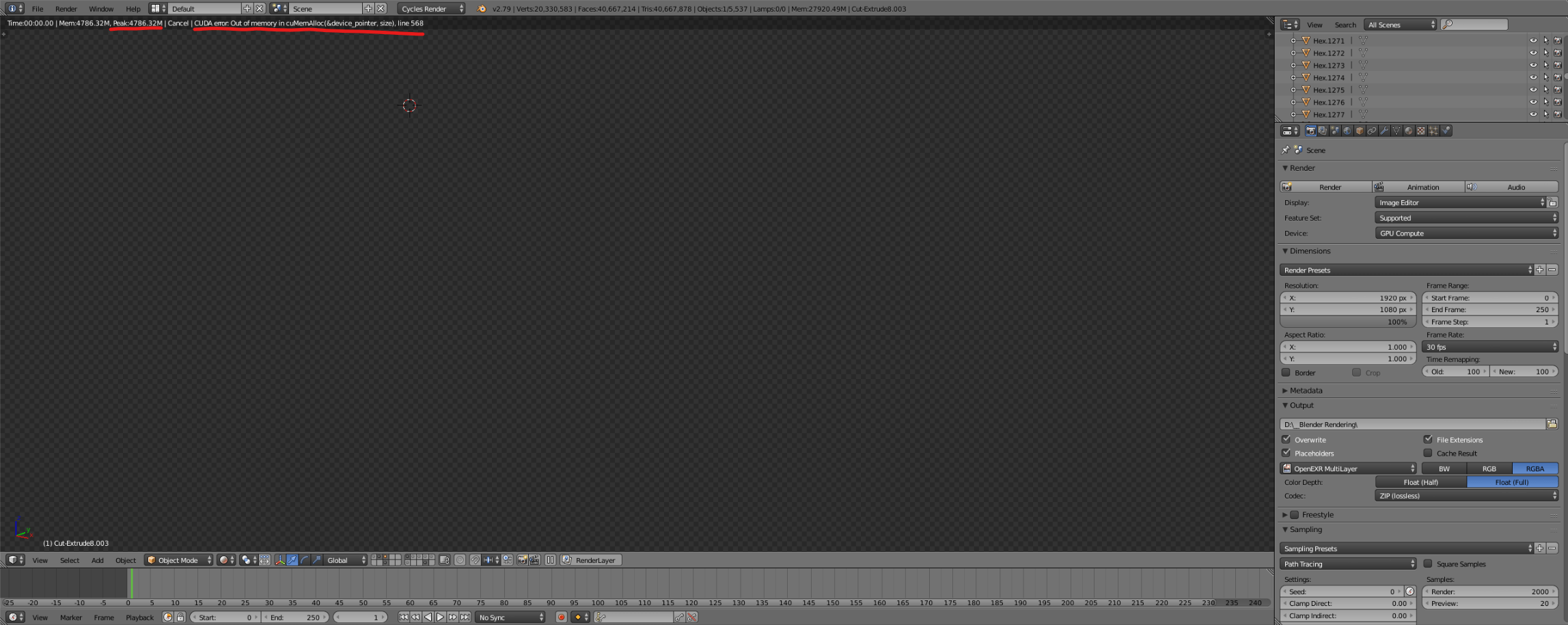cycles render engine Not enough VRAM? Blender Stack Exchange