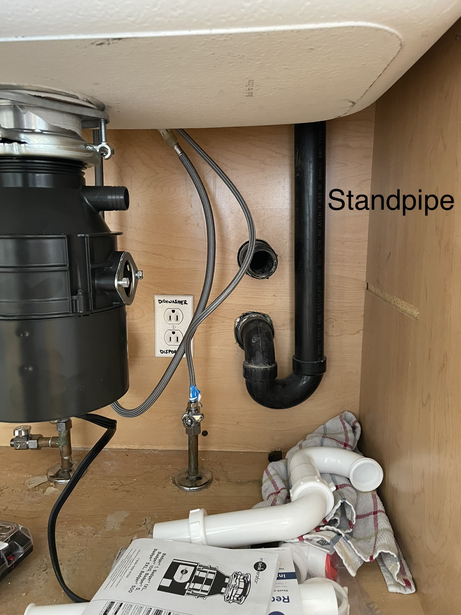 plumbing Shared trap between disposal and dishwasher standpipe Home Improvement Stack Exchange