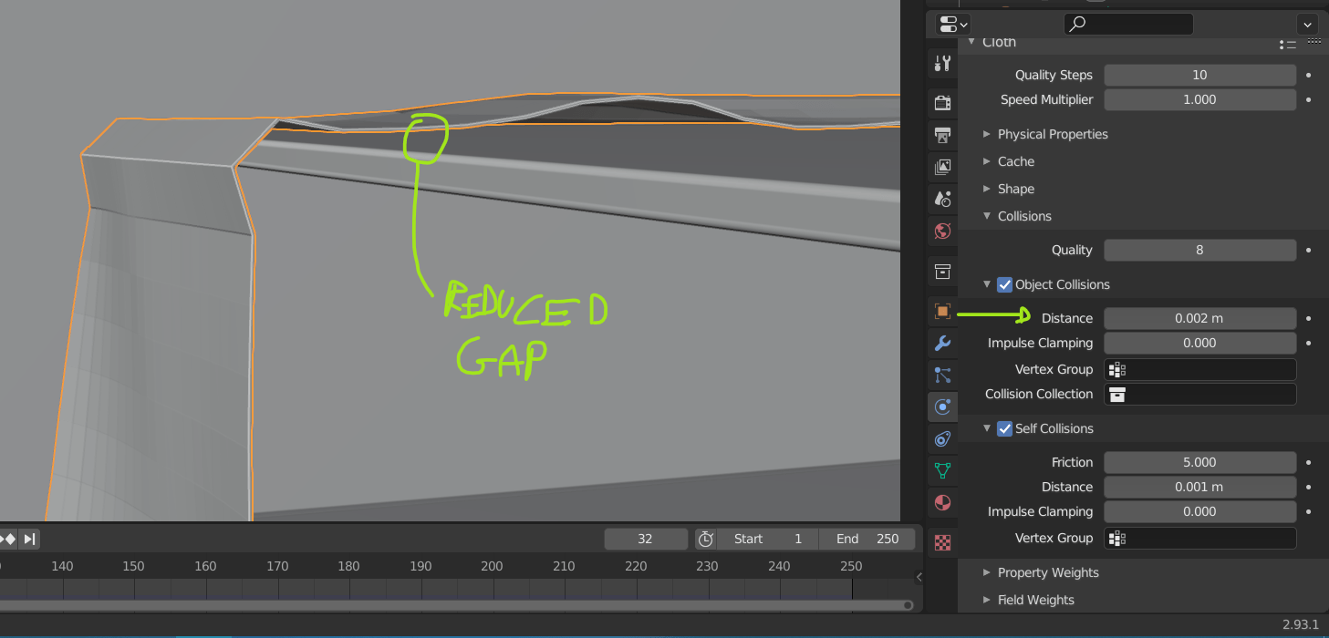 collision Cloth simulation keeps jittering and flying away Blender