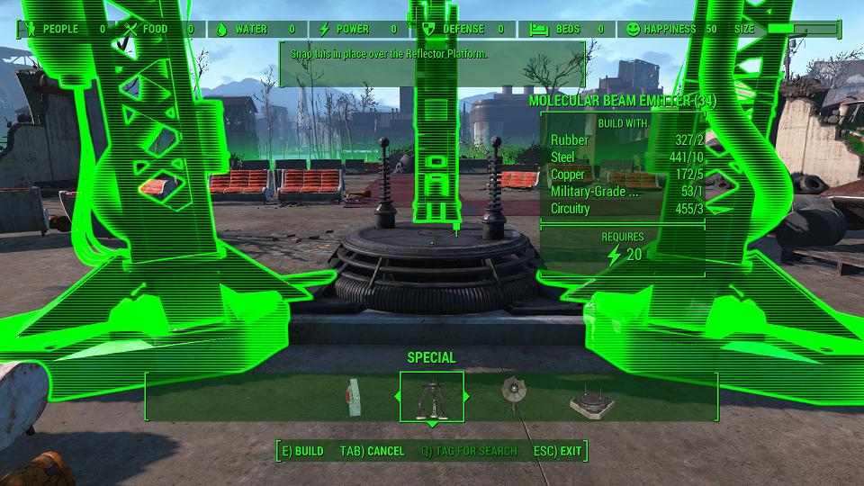 fallout 4 - Problem building the signal interceptor during the 