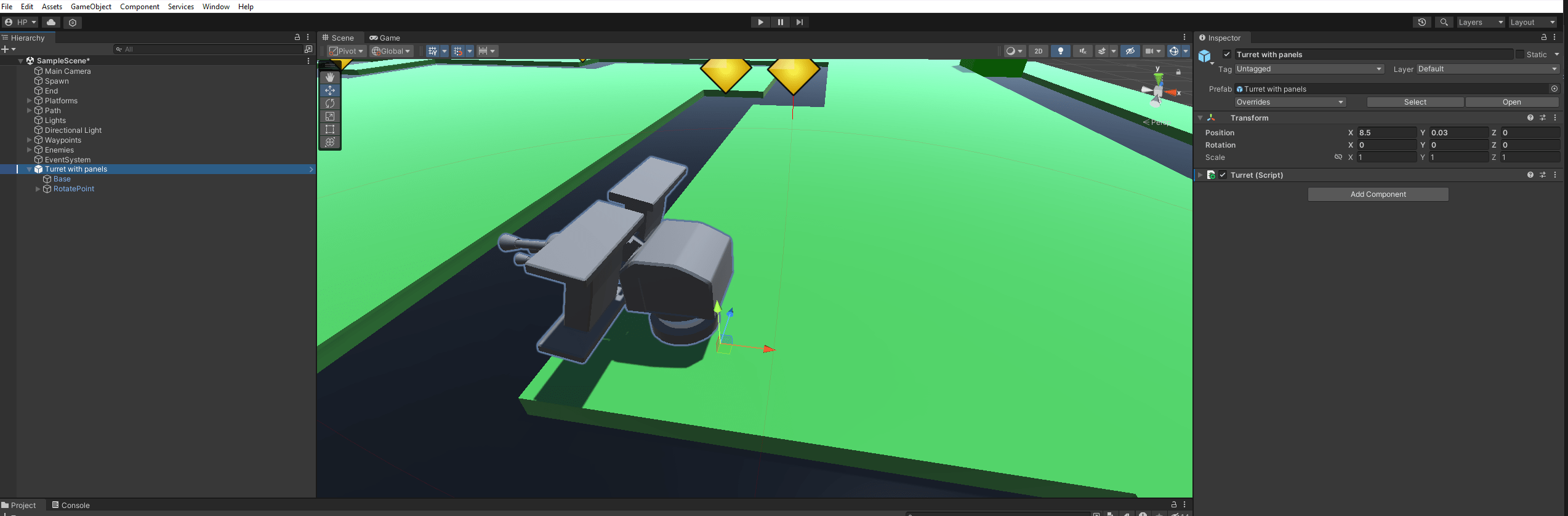 c moving pivot point of an object in unity Stack Overflow