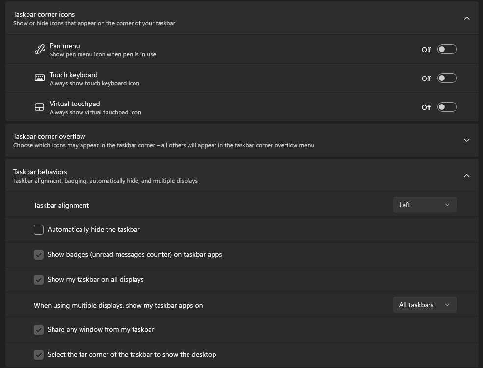 windows 11 Taskbar on Secondary Monitor disappears when an