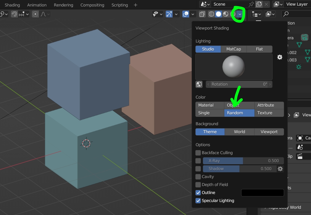 3d view How to change mesh color Blender Stack Exchange