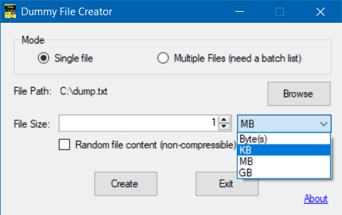 Quickly create large file on a Windows system - Stack Overflow