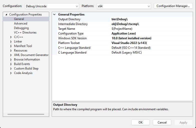 windows Visual Studio 2022 still looking for v142 platform toolset