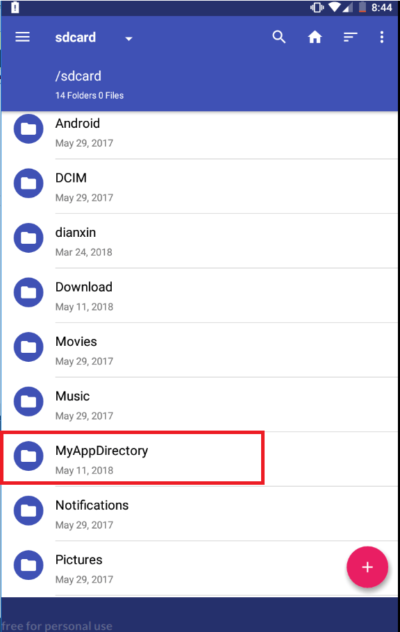 sqlite Xamarin SqlLite database in Android Internal shared storage