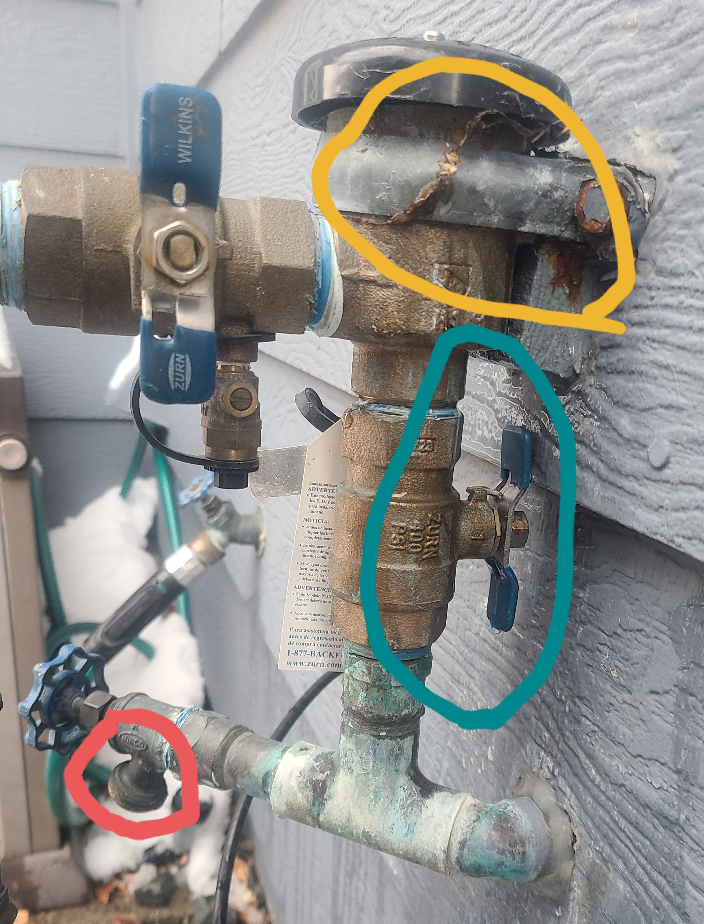 Why is my sprinkler system backflow leaking after being winterized? - Home Improvement Stack
