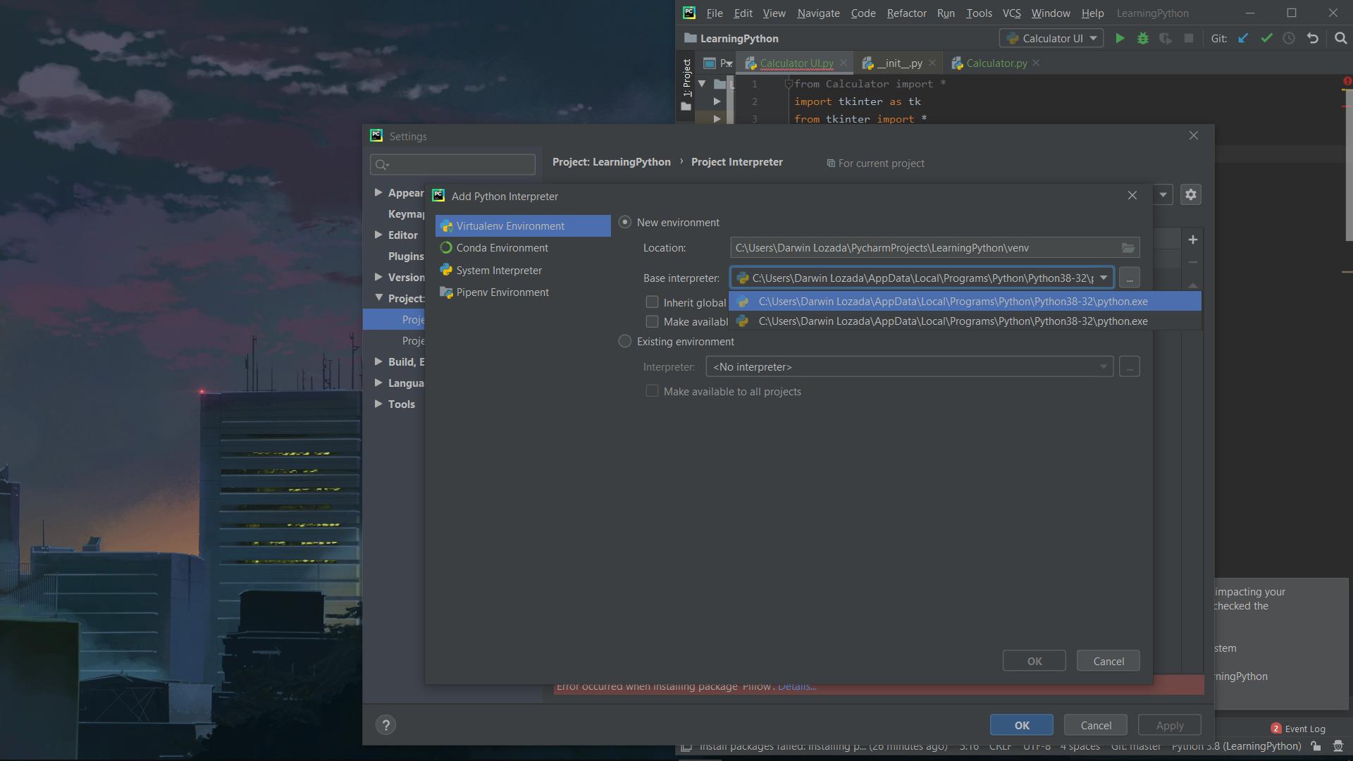 python Pycharm doesn't install the library Pillow Stack Overflow
