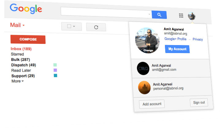 How to sign out/remove a gmail account from chrome? - Web