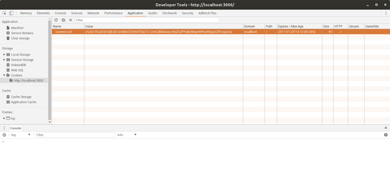 javascript express session not persisting from page to page Stack
