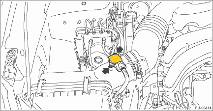 Where is the MAF sensor on a 2004 Subaru Forester XS? - Motor Vehicle