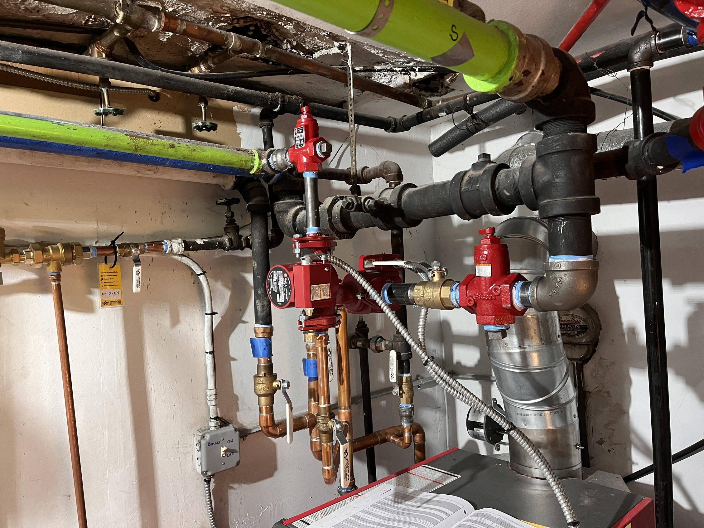 water pressure Two Zone Boiler System. One calls for heat, both zone