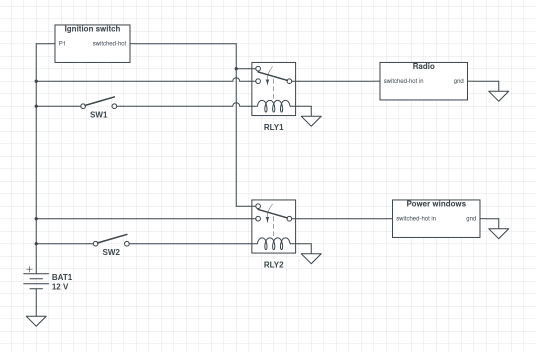 automotive - Choosing a relay - what are these extra components for