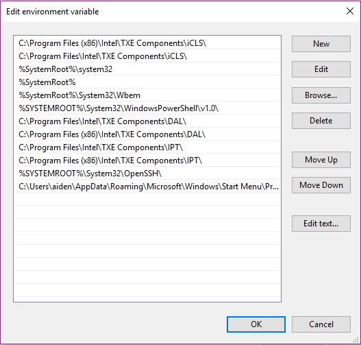 environment variables Python not recognised as command Stack Overflow