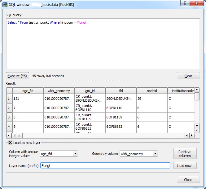 QGIS using postgis can I define a layer using sql? Geographic