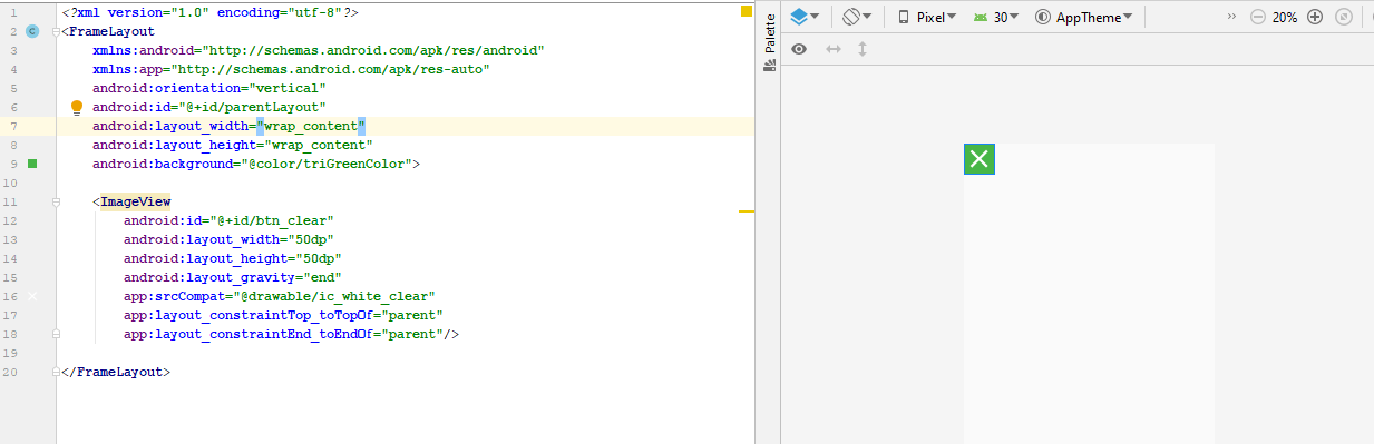 android Inflated View in Service is displaying the View, but not an