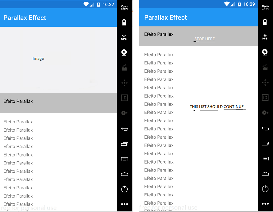 scroll Xamarin.forms "Affix" StackLayout when scrolling Stack