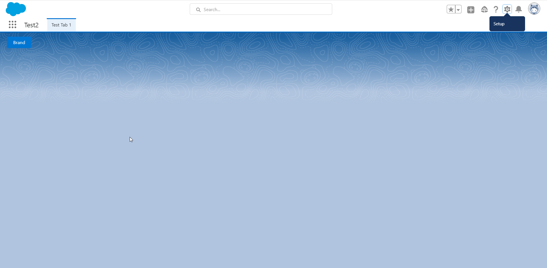 How can I add a home tab or page to my custom lightning app