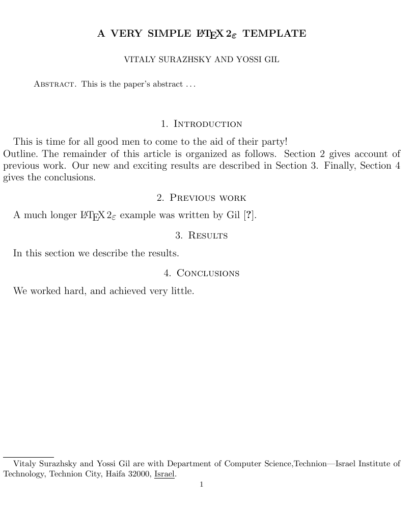 Titles Multiple authors in one line