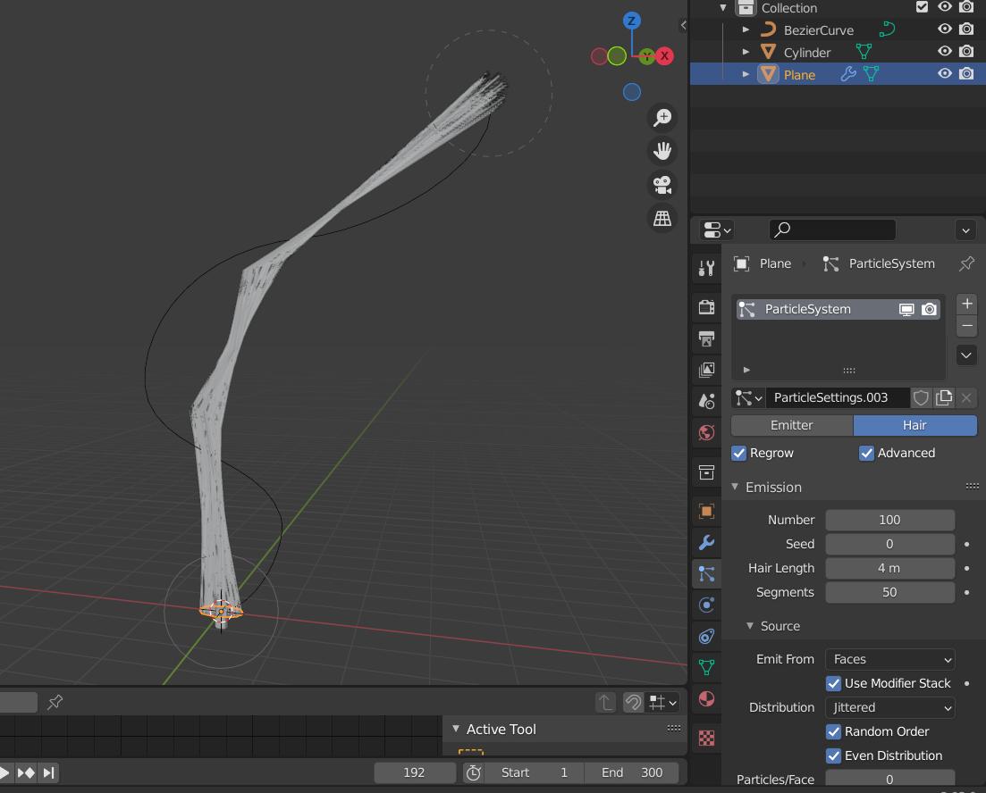 Control hair particles with the curve in Blender 2.93 Blender Stack
