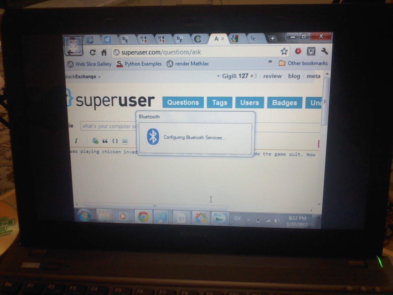 windows 7 Half of the screen is black Super User