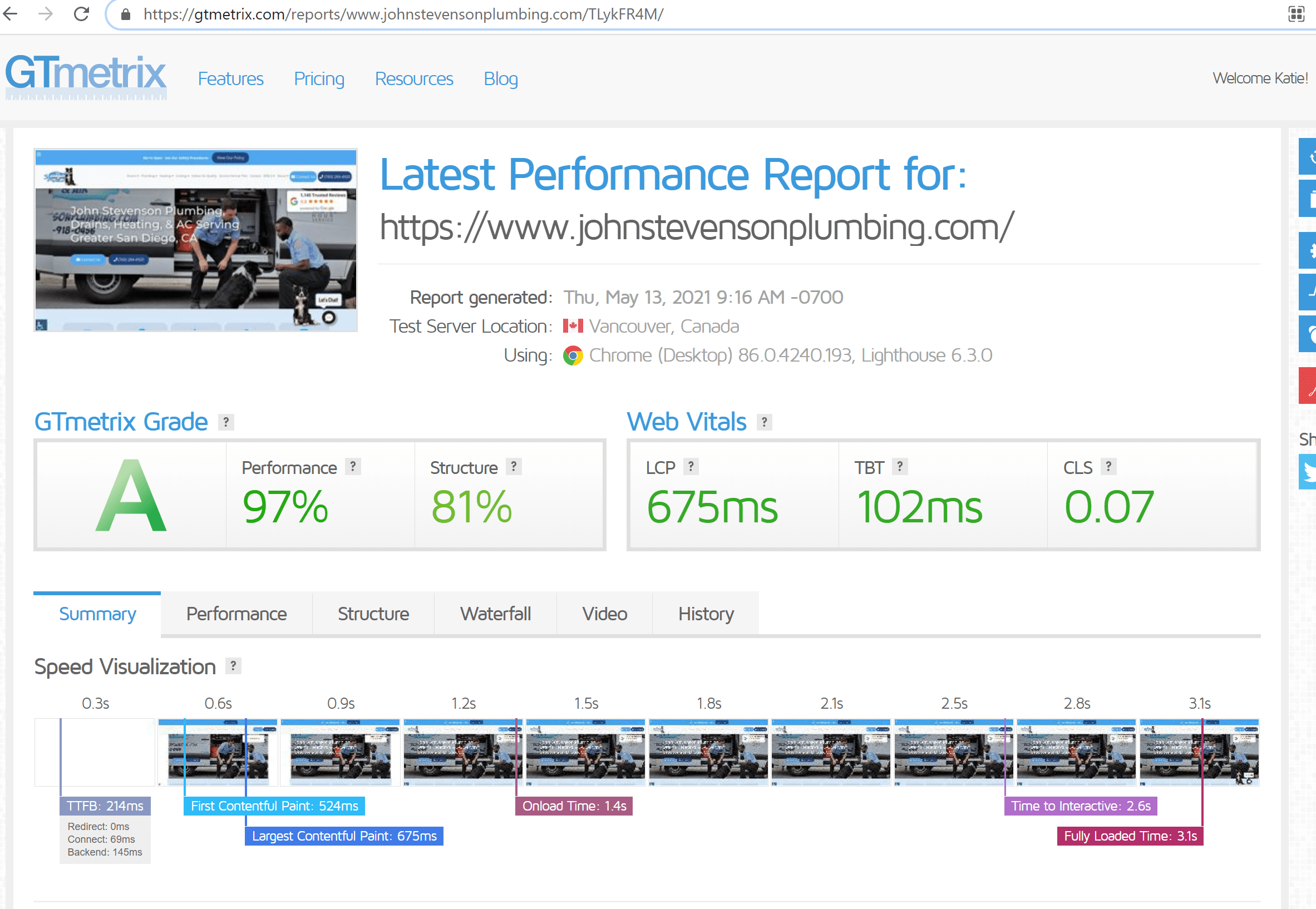 performance Page Speed Insights and Measure Versus GT Metrix