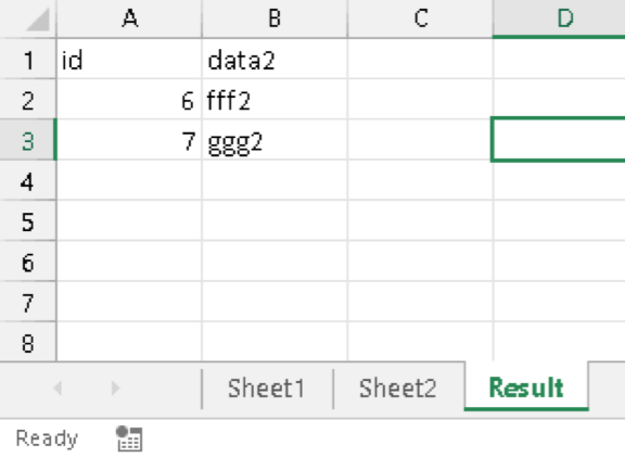 Excel VBA, how can I get the MINUS or EXCEPT effect for two sheets in