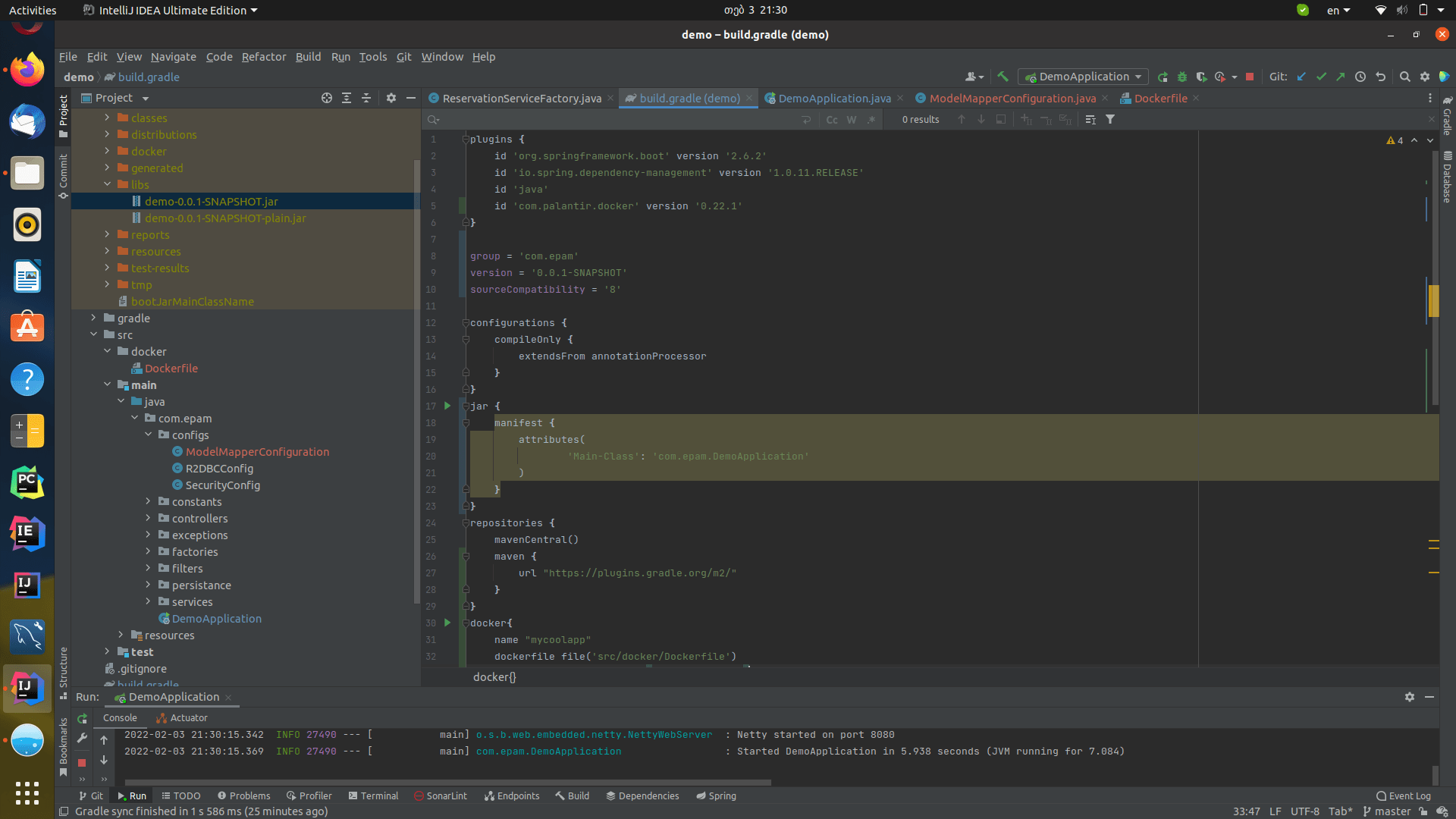 NoClassDefFoundError when I want to dockerize my