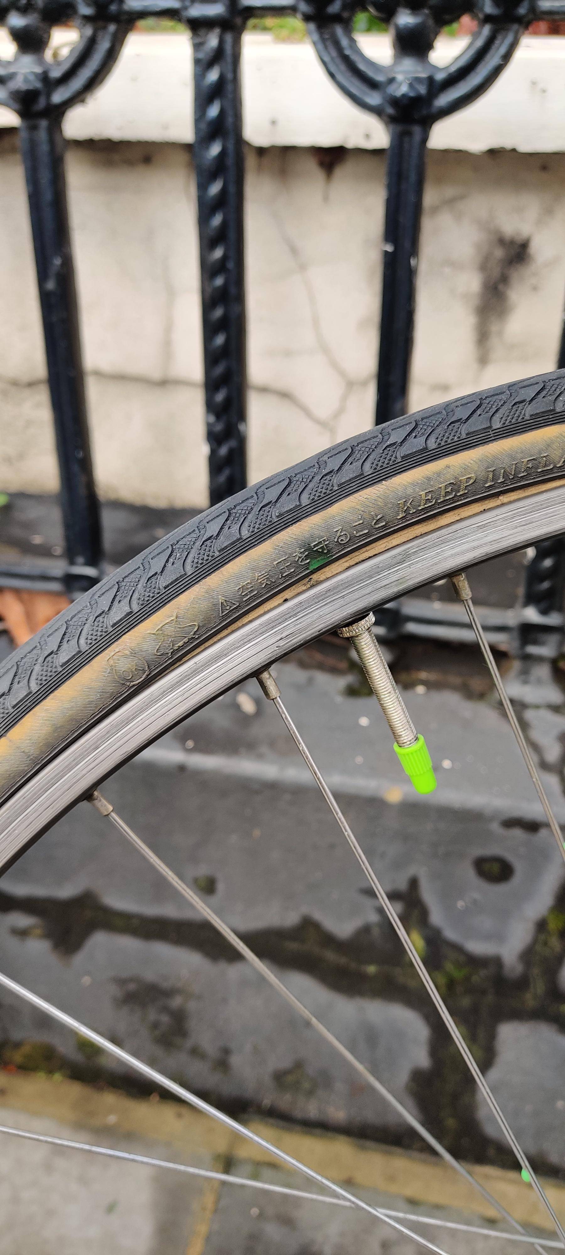 [SOLVED] Tire not sitting properly after changing spokes Bicycles