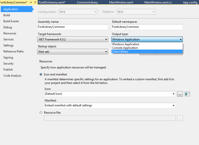 wpf XAML Using fonts from resource dictionary from another assembly