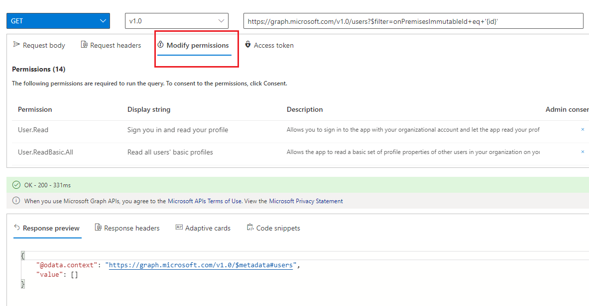 api Azure Graph Retrieve user by ImmutableId Filter issue Stack