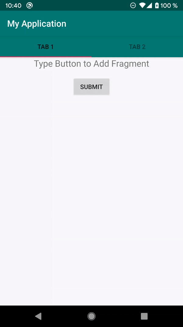 Android Switch Between Multiple Fragments In A Tab Stack Overflow