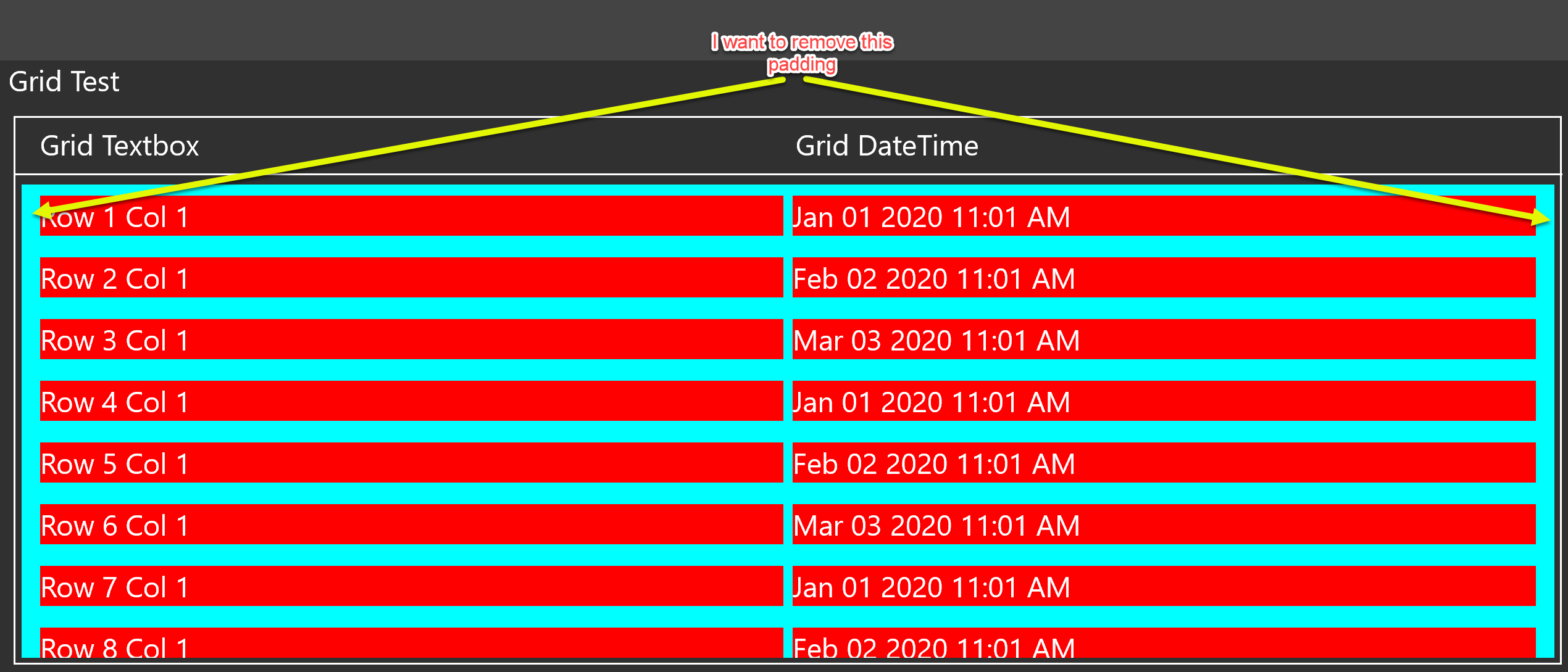 xamarin.forms Xamarin Forms Collection View Extra Padding Stack