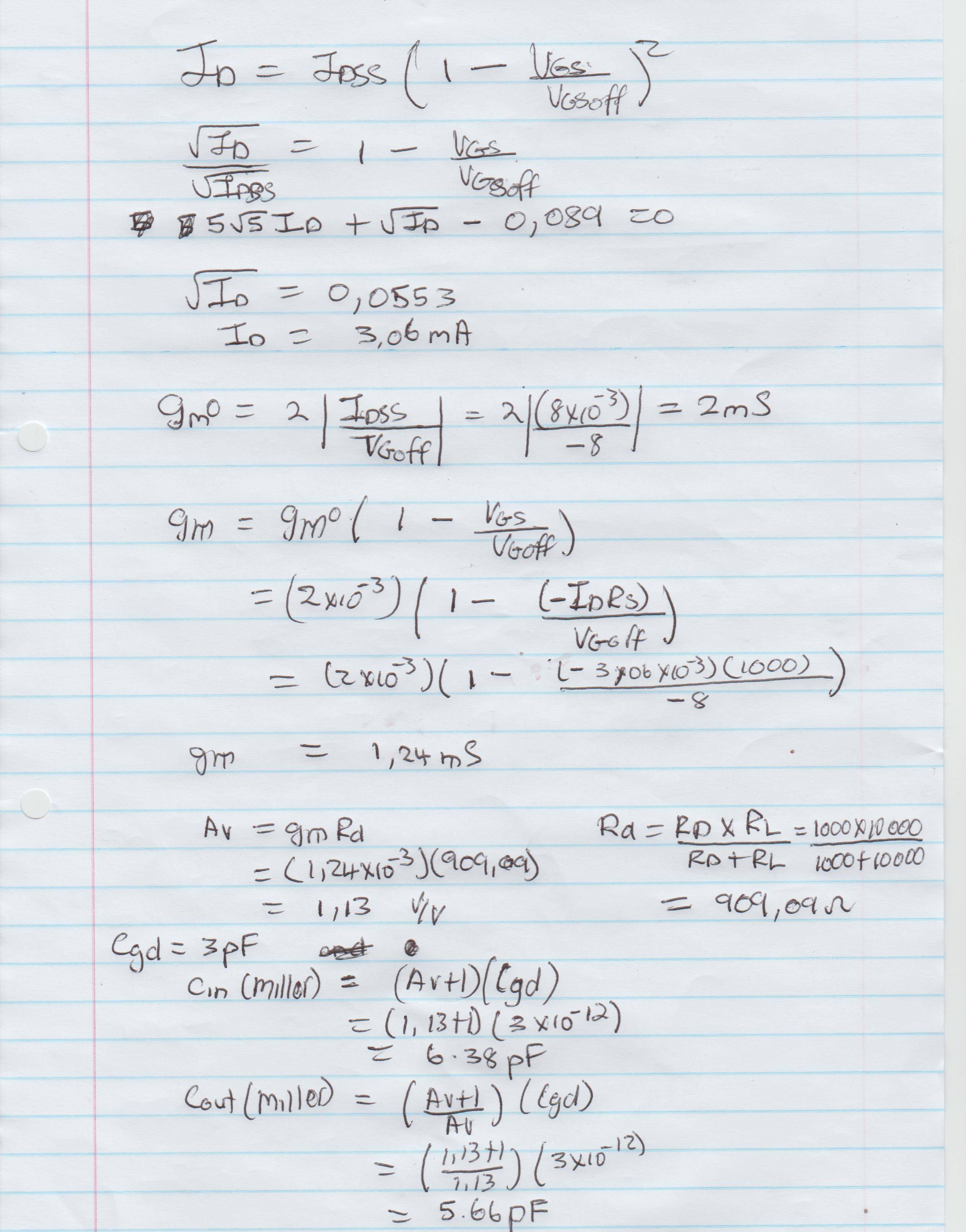 capacitor How would you determine the Miller input and output