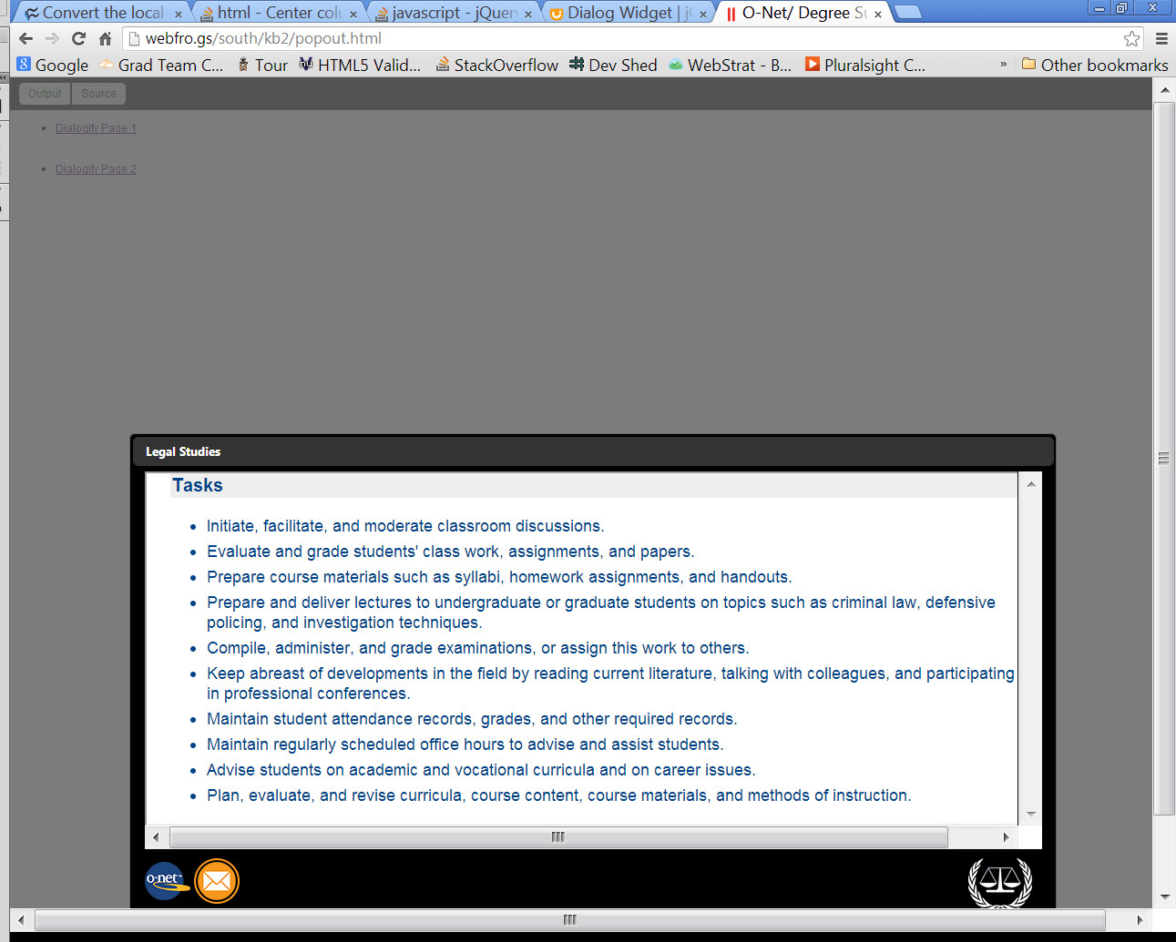 javascript jQuery dialog window not centering on page Stack Overflow