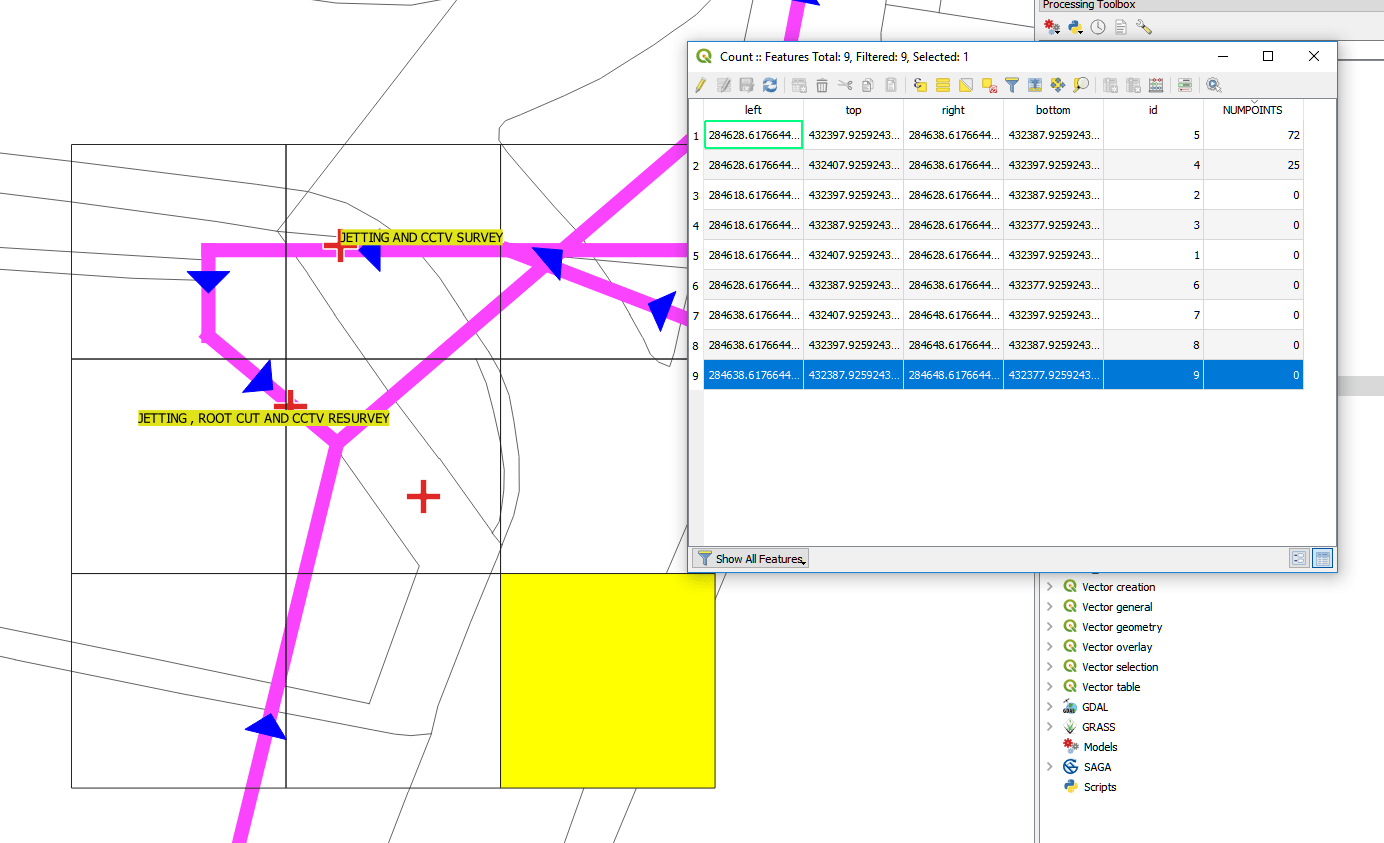 Calculer la surface d'un polygone dans des polygones dans QGIS? UbuntuPlace