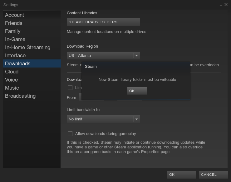 Flash Drive won't connect to steam Ask Ubuntu