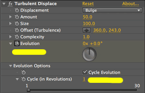 after effects - How can I seamlessly loop with turbulent displace