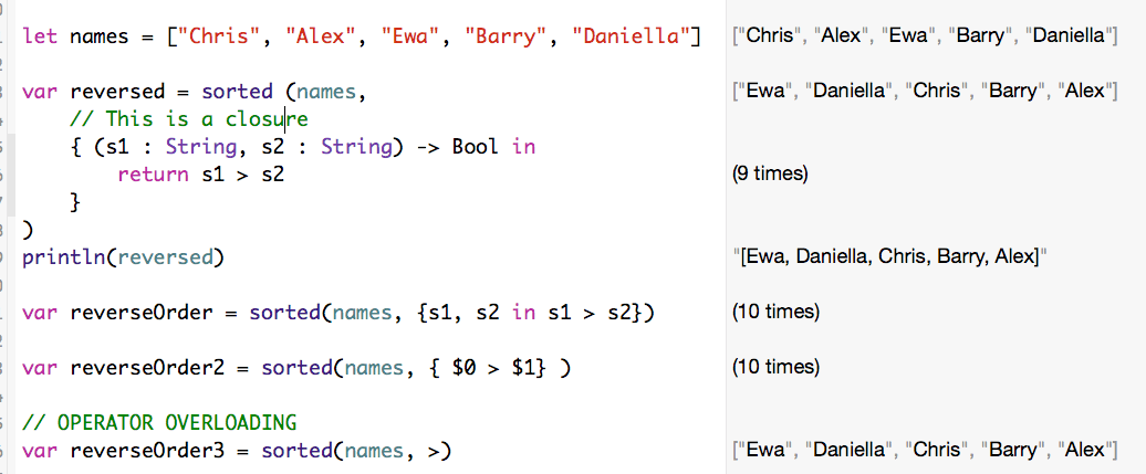 How to sort an array in Swift Stack Overflow
