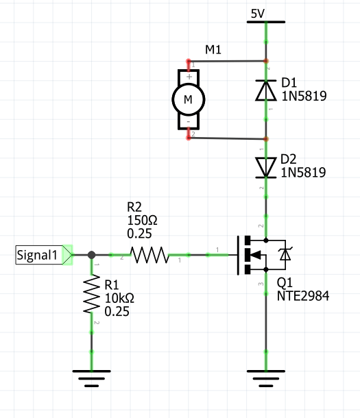 transistors Why the "Extra" Diode in this DC Motor Driver