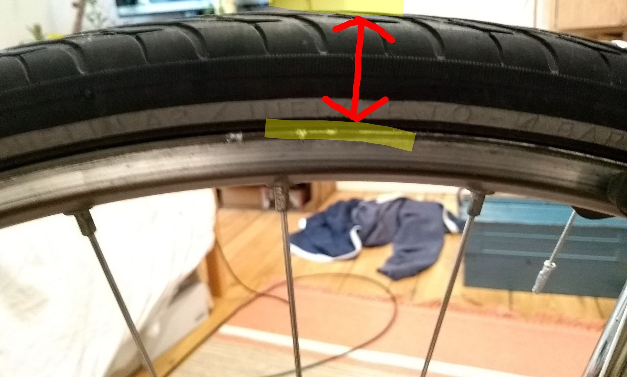 rims Increase clearance between tire and frame Bicycles Stack Exchange