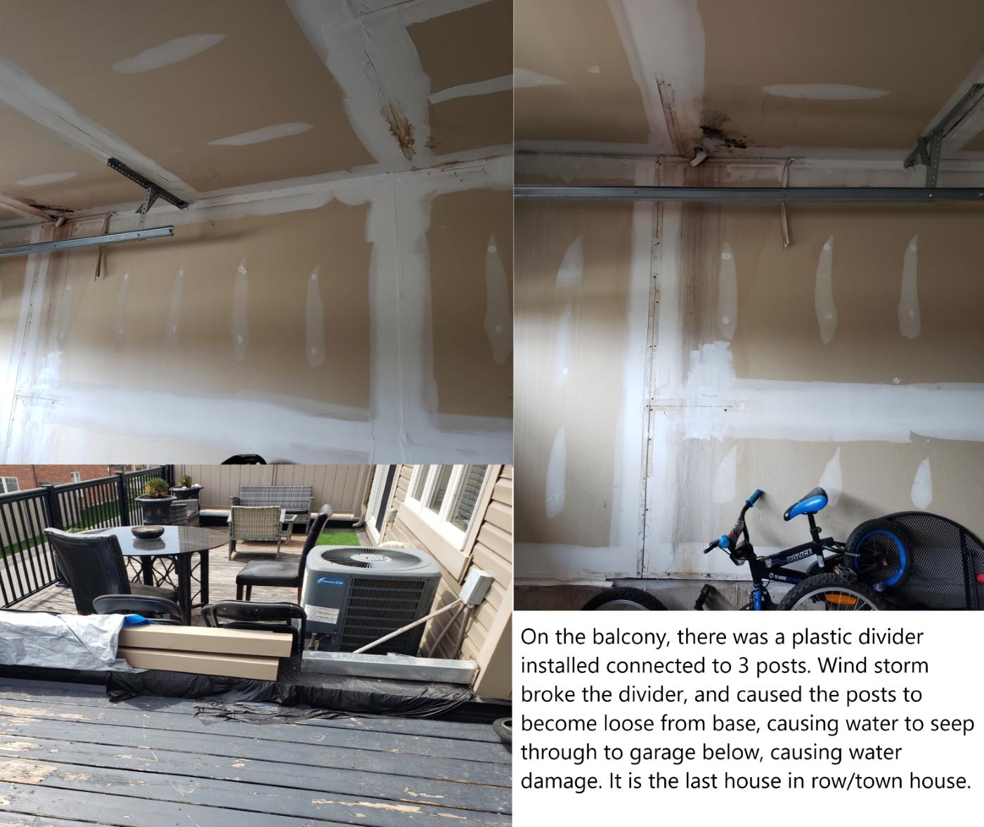 Water damage to Garage ceiling and wall Home Improvement Stack Exchange