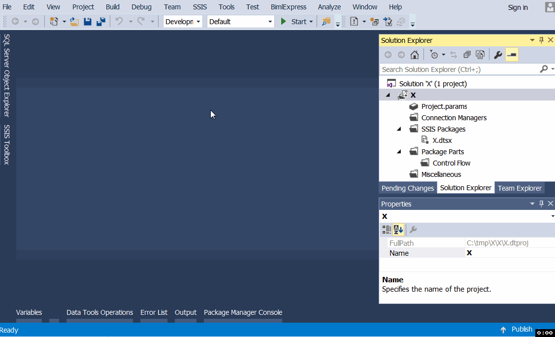 Visual Studio 2013 Rename SSIS Solution (Package, object files