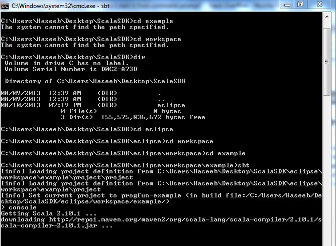 Why does Scala sbt update every time I start it from command prompt