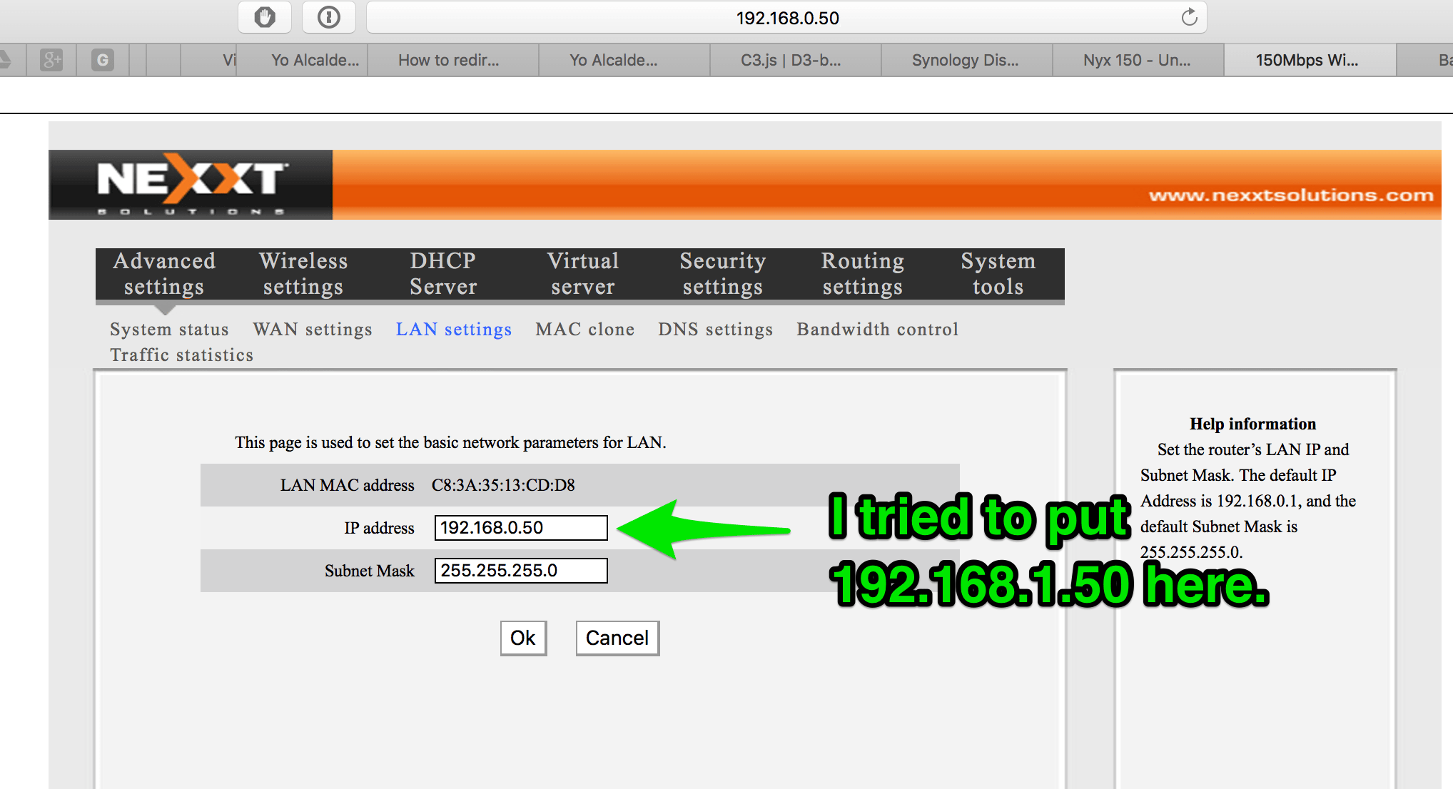 access point Problem with created by Nyx150 wireless router