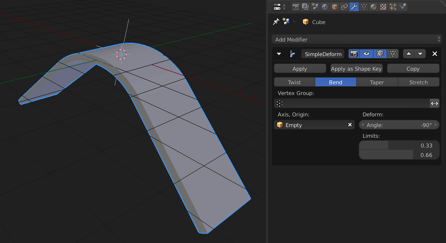How to curve a flat object? Blender Stack Exchange