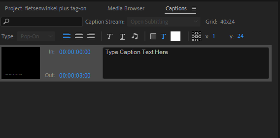 closed captioning Not able to edit subtitles in Premiere Pro Video